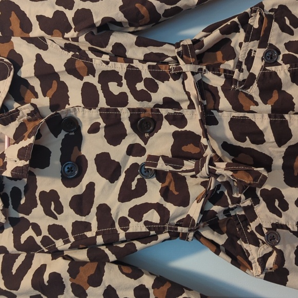 Gymboree Ready, Dress, Go! Leopard Trench Coat - Picture 3 of 5